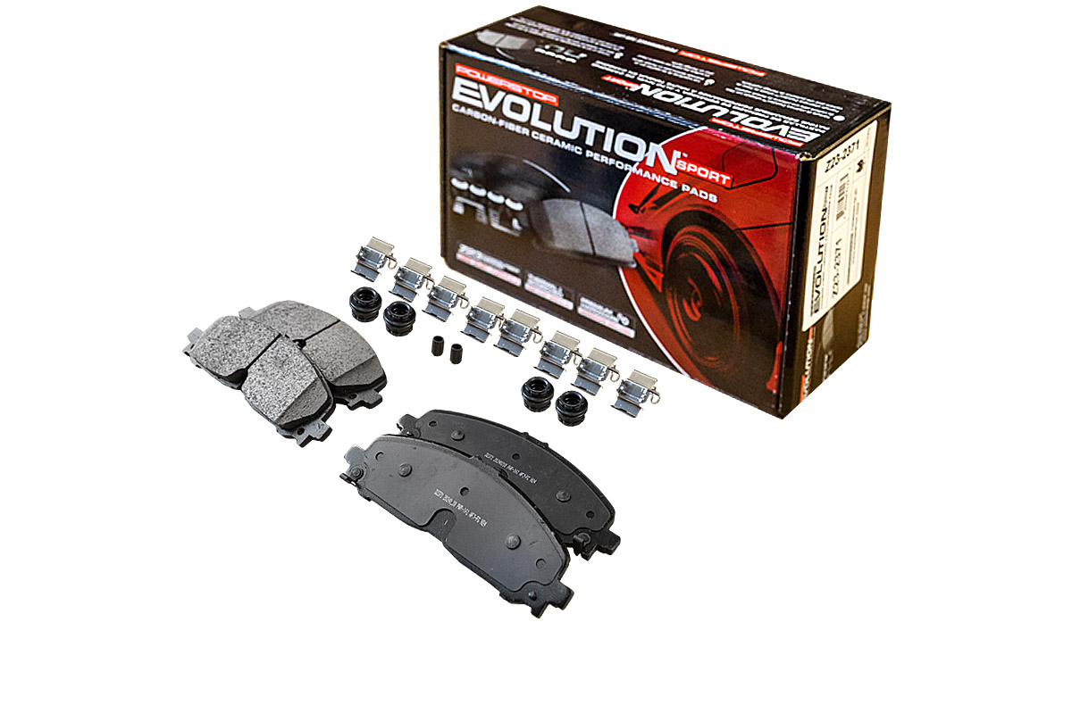 Передние керамические колодки Evolution Sport Z23 для Cadillac XT5 2016+, XT6 2019+, Chevrolet Blazer 2018+, Traverse 2017+