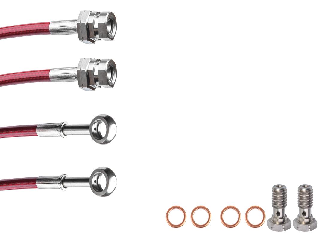 Тормозные армированные шланги HARDi задние Geely Tugella 2019-