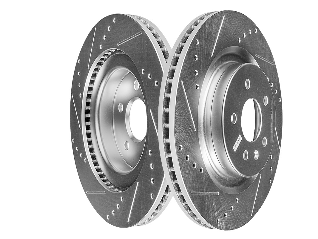 Передний тормозной диск Evolution с перфорацией и насечками, в покрытии GEOMET для LiXiang L6, L7, L8, L9