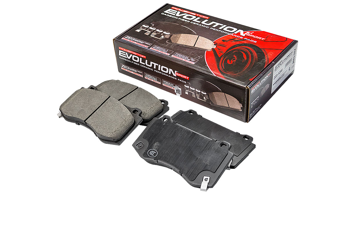 Передние керамические колодки Evolution Sport Z23 для Chrysler 300C, Dodge Challenger III, Charger, Jeep Grand Cherokee III