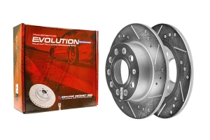 Задний тормозной диск Evolution с перфорацией и насечками, в покрытии GEOMET