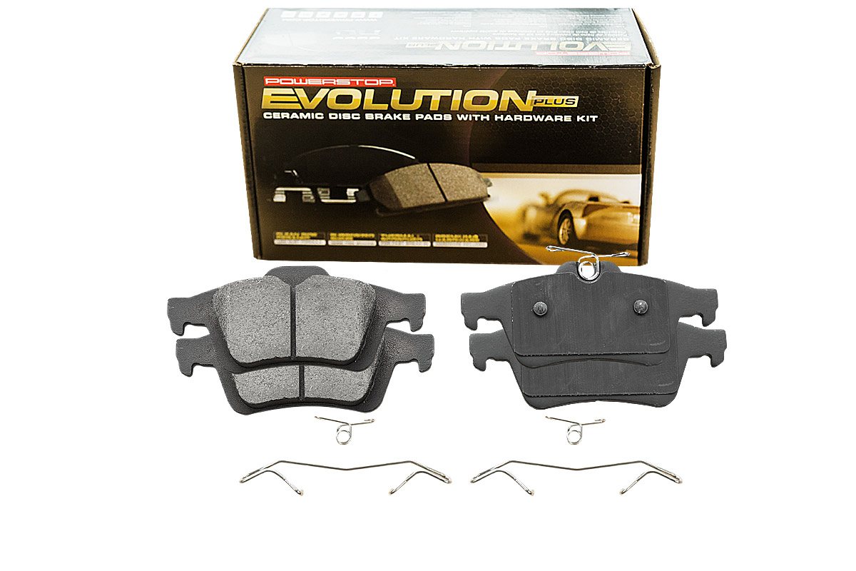 Задние керамические колодки Evolution PLUS Z17 для Citroen C5, Ford C-MAX, Focus, Kuga, Jaguar XF, XJ, XK, Mazda 3, Mercedes-Benz G-Класс, Peugeot 508, Volvo S40, V40, V50