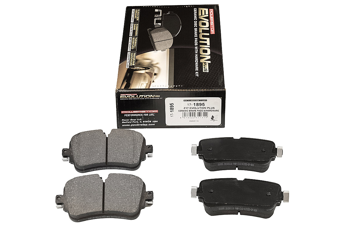 Задние керамические колодки Evolution PLUS Z17 для Audi A4 (B9), A5 (F5), A6 (C8), A7 (4K), A8 (D5), Q5 (FY), Q7 (4M), Q8, Volkswagen Touareg III