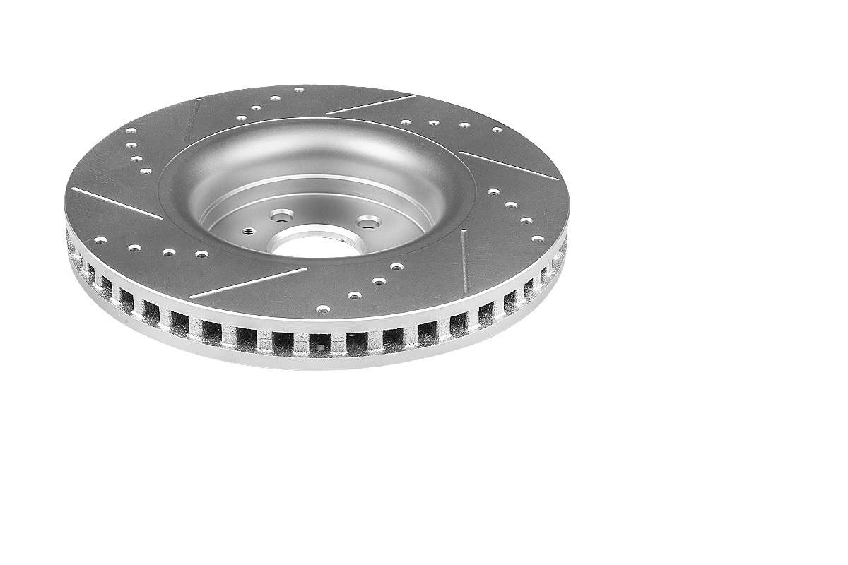 Передний тормозной диск Evolution с перфорацией и насечками, в покрытии GEOMET для Ford Edge