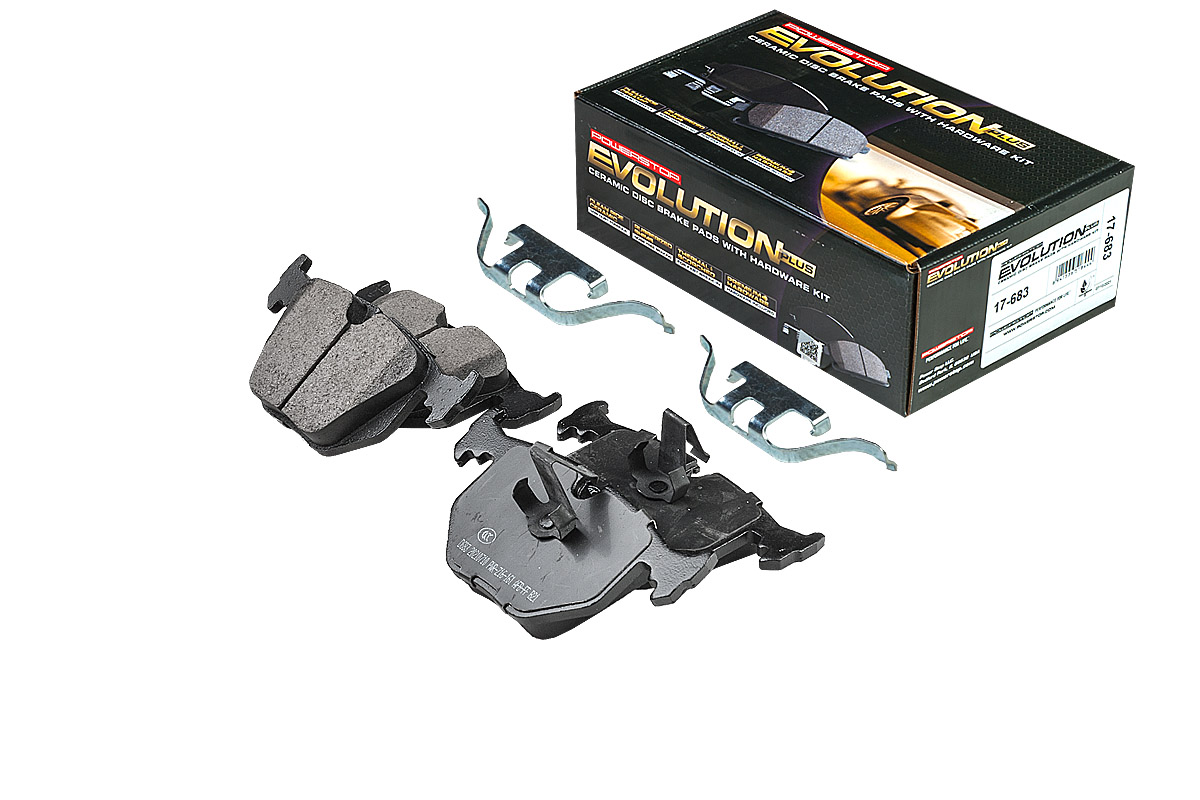 Задние керамические колодки Evolution PLUS Z17 для BMW 3 (E46), 5 (E39), 7 (E38), X5 (E53), Z4 (E85/E86)