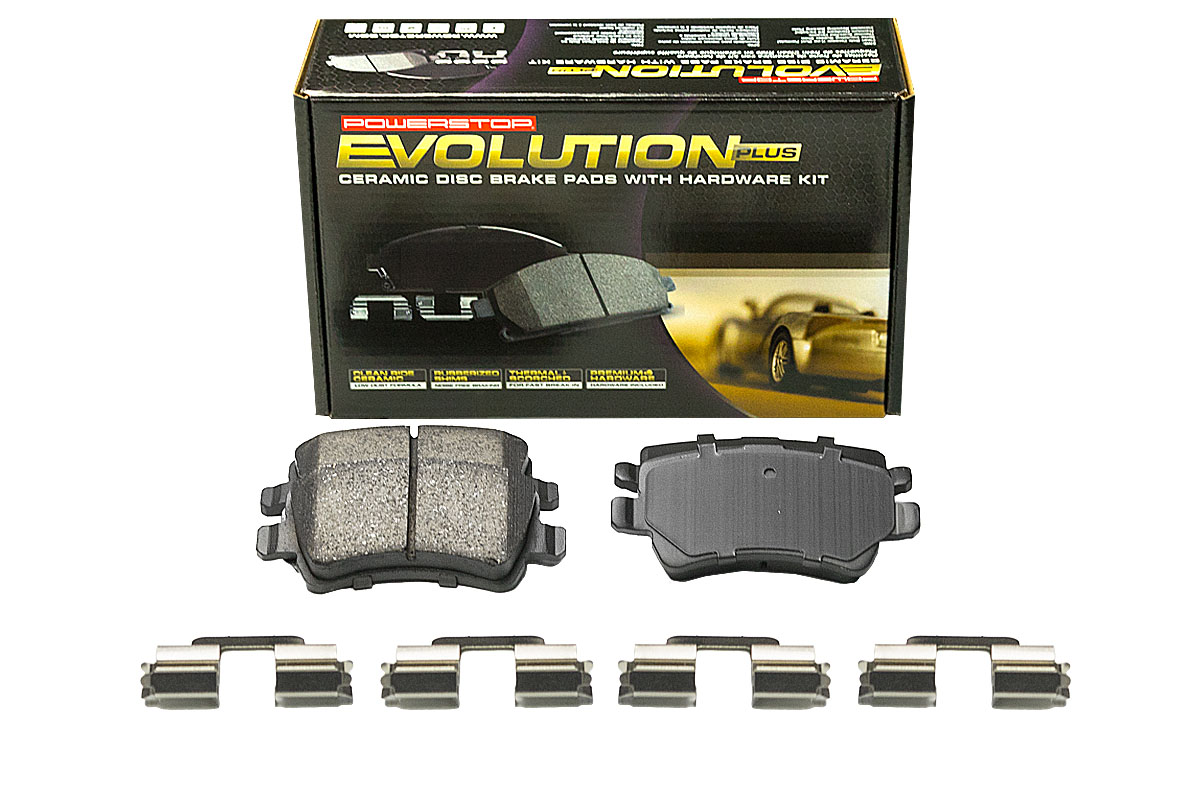 Задние керамические колодки Evolution PLUS Z17 для Ford Galaxy II, Range Rover Evoque, Volvo S60 II, S80 II, V60 I, V70 III, XC70 II