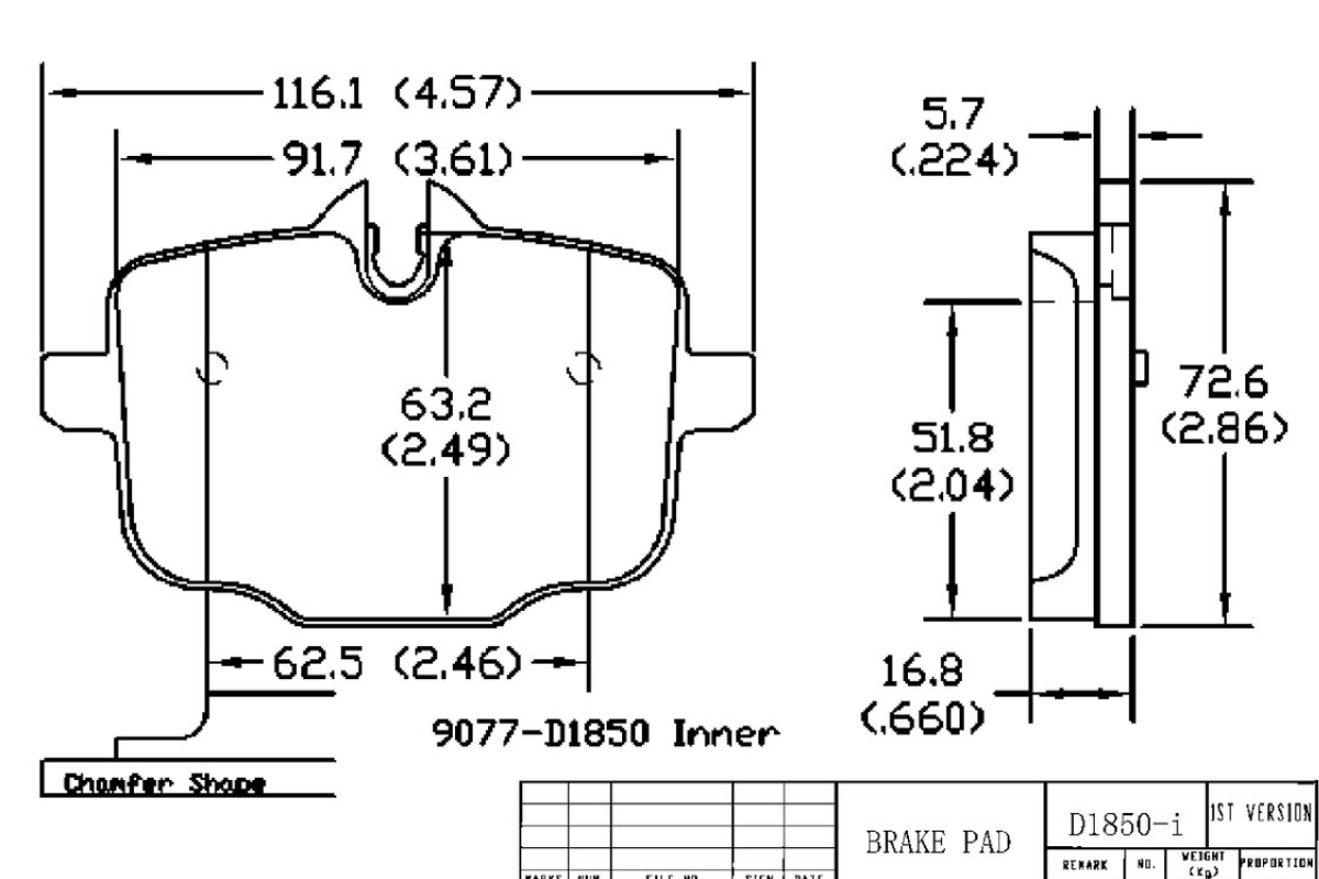 Задние керамические колодки Evolution Sport Z23 для BMW 5 (G30/G31), 7 (G11/G12), X3 (G01), X4 (G02)