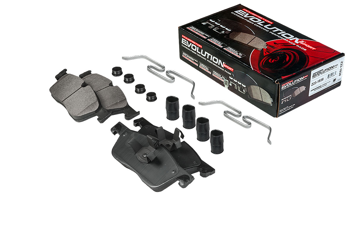 Передние керамические колодки Evolution Sport Z23 для Jaguar E-Pace, Land Rover Discovery Sport, Range Rover Evoque