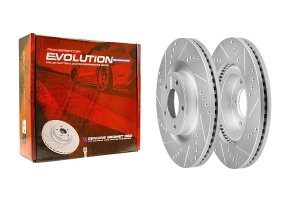 Передний тормозной диск Evolution с перфорацией и насечками, в покрытии GEOMET