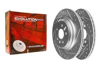 Задний тормозной диск Evolution с перфорацией и насечками, в покрытии GEOMET для LiXiang L6, L7, L8, L9