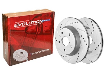 Задний тормозной диск Evolution с перфорацией и насечками в покрытии GEOMET для Subaru CROSSTREK GU7