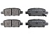 Задние керамические колодки Evolution Sport Z23 для Infiniti EX, FX, JX, M 37, Q50, Q60, Q70, QX50, QX70, Nissan Juke, Maxima, Skyline, Teana
