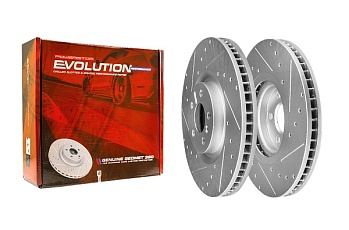 Передний тормозной диск Evolution с перфорацией и насечками, в покрытии GEOMET для BMW 218D F44