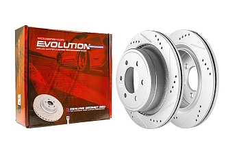 Задний тормозной диск Evolution с перфорацией и насечками в покрытии GEOMET для Ford F150 XIII