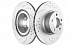 Задний тормозной диск Evolution с перфорацией и насечками в покрытии GEOMET для BMW X3 (F25), X4 (F26)