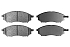 Передние керамические колодки Evolution Sport Z23 для Infiniti EX, FX, Q70, QX50, QX70, Nissan Murano, Pathfinder, Qashqai, Skyline, Skyline Crossover