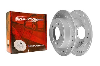 Задний тормозной диск Evolution с перфорацией и насечками, в покрытии GEOMET для Kia CEE'D HB/SW/PRO