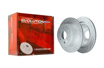 Задний тормозной диск Evolution с перфорацией и насечками в покрытии GEOMET для GMC YUKON TK10706