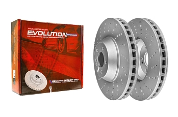 Передний тормозной диск Evolution с перфорацией и насечками, в покрытии GEOMET для Mercedes-Benz S-Класс (W222)