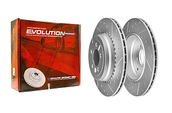 Задний тормозной диск Evolution с перфорацией и насечками, в покрытии GEOMET для Range Rover Sport I