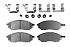 Передние керамические колодки Evolution Sport Z23 для Infiniti EX, FX, Q70, QX50, QX70, Nissan Murano, Pathfinder, Qashqai, Skyline, Skyline Crossover