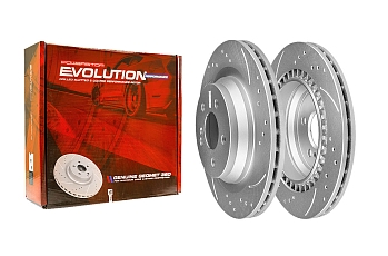 Задний тормозной диск Evolution с перфорацией и насечками, в покрытии GEOMET для Mercedes-Benz S (W221), SL (R230)