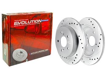Задний тормозной диск Evolution с перфорацией и насечками в покрытии GEOMET для Toyota WILDLANDER AXAH52L (GAC)