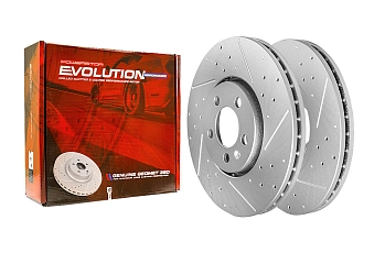 Задний тормозной диск Evolution с перфорацией и насечками в покрытии GEOMET для Audi A1, SEAT Leon, Skoda Octavia, Rapid, Roomster, Volkswagen Golf