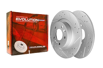 Задний тормозной диск Evolution с перфорацией и насечками в покрытии GEOMET для EXEED TXL