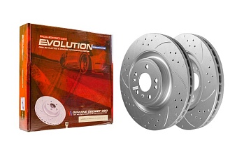 Передний тормозной диск Evolution с перфорацией и насечками в покрытии GEOMET для Mercedes-Benz AMG GLS 63 X166