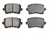 Задние керамические колодки Evolution PLUS Z17 для Audi A3 (8P), Q3 (8U), Haval F7, Skoda Octavia III, Superb II, Volkswagen Golf V, Passat (B7/B8), Tiguan I