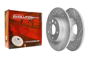 Задний тормозной диск Evolution с перфорацией и насечками в покрытии GEOMET для EXEED VX