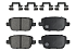 Задние керамические колодки Evolution Sport Z23 для Ford Focus, Galaxy, Kuga, Mondeo, S-MAX, Land Rover Freelander, Volvo S80, V70, XC70