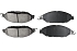 Передние керамические колодки Evolution PLUS Z17 для Infiniti JX, QX60, Nissan Murano, Pathfinder