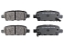 Задние керамические колодки Evolution Sport Z23 для Infiniti EX, FX, JX, M 37, Q50, Q60, Q70, QX50, QX70, Nissan Juke, Maxima, Skyline, Teana
