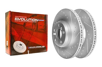 Передний тормозной диск Evolution с перфорацией и насечками, в покрытии GEOMET для BMW 330LI G28