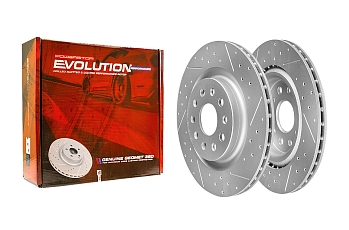 Задний тормозной диск Evolution с перфорацией и насечками в покрытии GEOMET для Jeep Grand Cherokee V