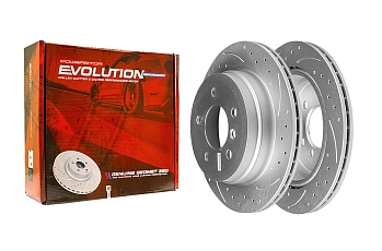 Задний тормозной диск Evolution с перфорацией и насечками, в покрытии GEOMET для BMW 1, 3 серии, X1