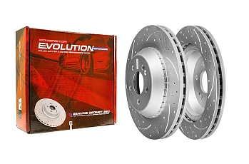 Задний тормозной диск Evolution с перфорацией и насечками, в покрытии GEOMET для Mercedes-Benz S-Класс 2014+