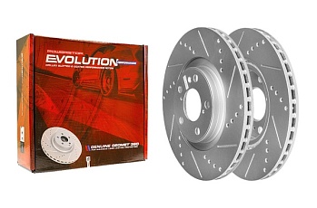Передний тормозной диск Evolution с перфорацией и насечками, в покрытии GEOMET для Haval First love CC7150BA11B