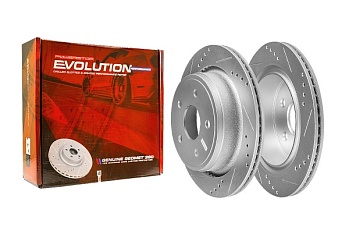 Задний тормозной диск Evolution с перфорацией и насечками в покрытии GEOMET для RAM 1500 DS