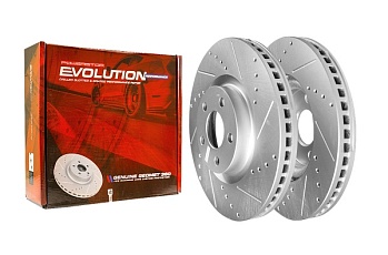 Передний тормозной диск Evolution с перфорацией и насечками в покрытии GEOMET для Ford EDGE CDQ