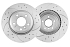Задний тормозной диск Evolution с перфорацией и насечками в покрытии GEOMET для BMW X5 (E70, F15), X6 (E71, F16)