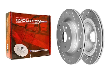 Задний тормозной диск Evolution с перфорацией и насечками, в покрытии GEOMET для Lexus UX, Toyota RAV4 2018+