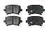 Задние керамические колодки Evolution PLUS Z17 для Audi A1, A3, A4, SEAT Leon, Skoda Octavia, Rapid, Superb, Yeti, Volkswagen Golf, Jetta, Scirocco