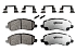 Передние керамические колодки Extreme Street Performance Z26 для Citroen C3 Aircross, C4 Aircross, Dodge Caliber, Jeep Compass, Patriot, Mitsubishi ASX, Eclipse, Lancer, Outlander, Peugeot 4008