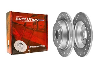 Задний тормозной диск Evolution с перфорацией и насечками, в покрытии GEOMET для Lincoln MKX D9