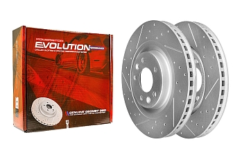 Передний тормозной диск Evolution с перфорацией и насечками, в покрытии GEOMET для EXEED VX