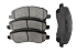 Передние керамические колодки Extreme Street Performance Z26 для Citroen C3 Aircross, C4 Aircross, Dodge Caliber, Jeep Compass, Patriot, Mitsubishi ASX, Eclipse, Lancer, Outlander, Peugeot 4008