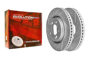 Передний тормозной диск Evolution с перфорацией и насечками, в покрытии GEOMET для Chery ARRIZO 8 DC21B